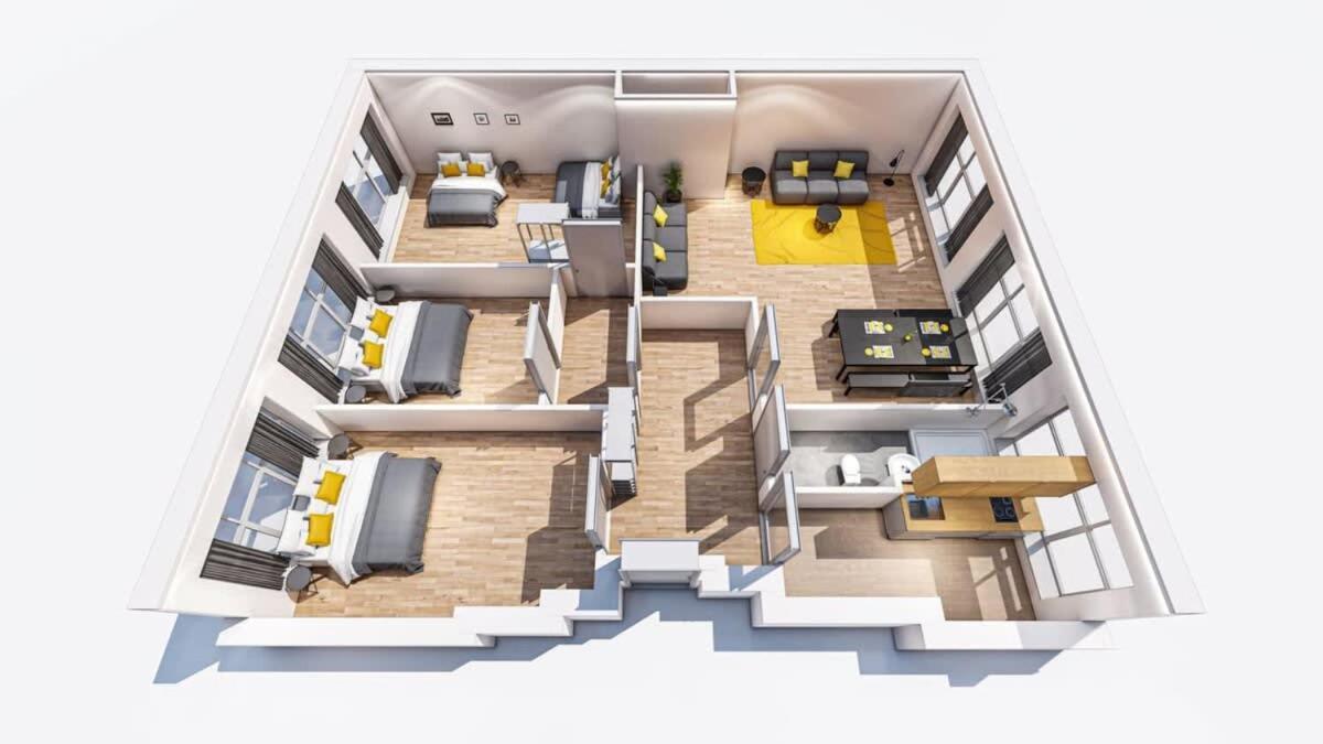 Central Big Apartment Self Checkin Berlin Bagian luar foto